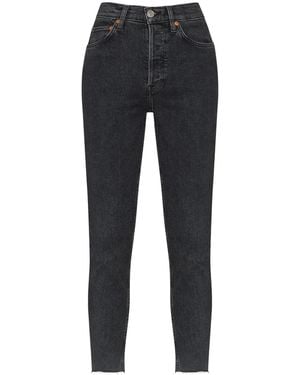 RE/DONE 90S High-Rise Cropped Jeans - Multicolour