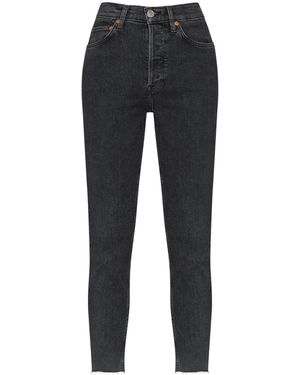 RE/DONE 90S High-Rise Cropped Jeans - Multicolour