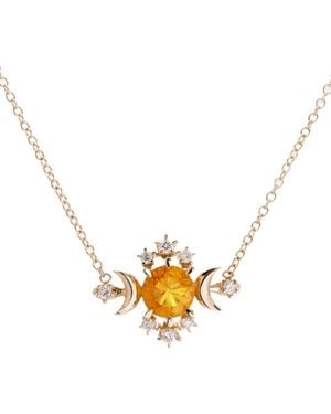 SOFIA ZAKIA 14Kt Wondering Star Sapphire Necklace - Metallic