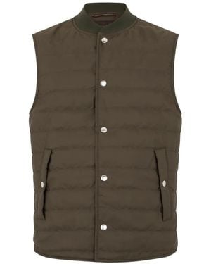 Slowear Quilted Sleeveless Coat - Green