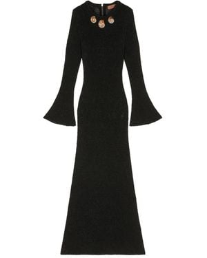 Alanui Vestido Largo Island Memories - Negro