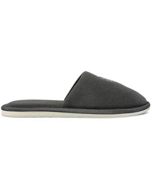 Chrome Hearts London Slipper Mit Horseshoe-Stickerei - Grau