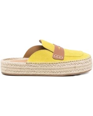 JW Anderson Suede Flat Espadrilles - Yellow