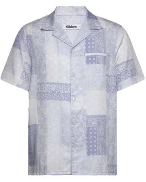 Nikben Camicia La Brea Con Design Patchwork - Blu