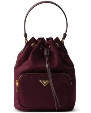 Prada Duet Bucket Bag - Red