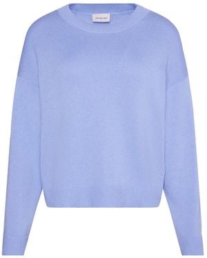 Calvin Klein Pull À Bords Côtelés - Bleu
