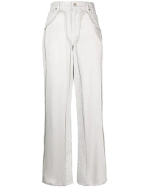 Blumarine Vaqueros De Talle Alto - Blanco