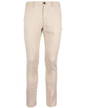 Cruna Solferino Slim-Fit Pants - Natural
