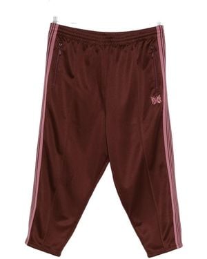 Needles Side-Stripe Logo-Detail Pants - Purple
