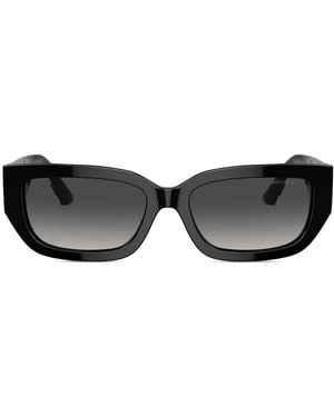 Jimmy Choo Rectangle-Frame Sunglasses - Black