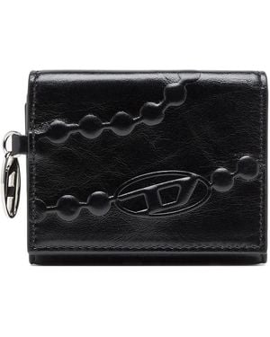 DIESEL Oval D Embossed Wallet - Black