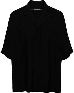 Julius Drop-Shoulder Short-Sleeve Shirt - Black