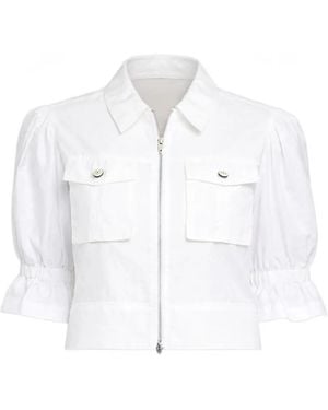 Cinq À Sept Holly Flap-Pocket Jacket - White