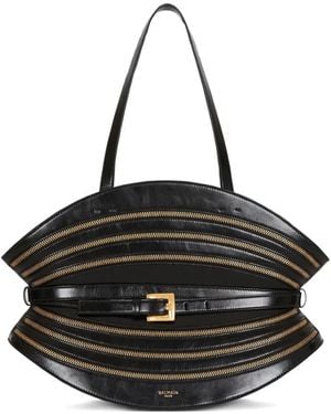 Balmain Shuffle Zips ショルダーバッグ M - ブラック