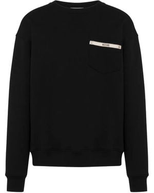 Moschino Crewneck Logo Sweatshirt - Black