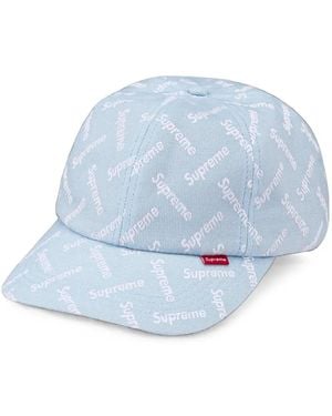 Supreme Baseballkappe Aus Monogramm-Jacquard - Blau