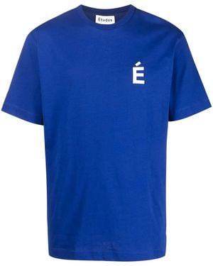 Etudes Studio ロゴ Tシャツ - ブルー