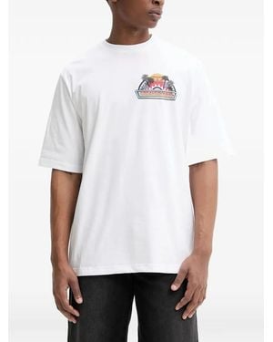 Sprayground T-Shirt Daytona Race Over À Col Rond - White