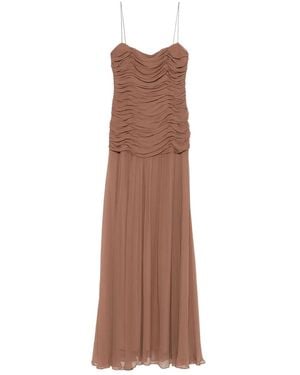 STAUD Dalton Dress - Brown