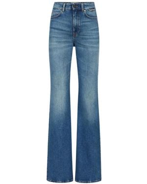 Iceberg Logo-Patch Flared Jeans - Blue