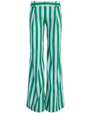 Alice + Olivia Eric Gestreepte Broek - Groen