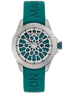 Aston Martin Rim Skeleton-Dial 41Mm Watch - Blue
