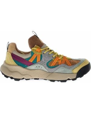 Flower Mountain Back Country Uni 2 Paneled Low-Top Sneakers - Brown