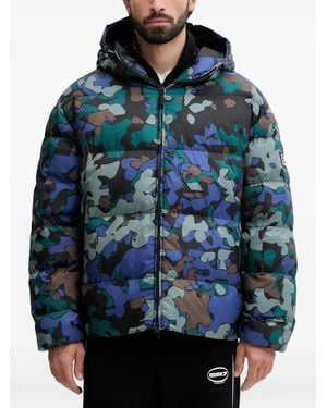 EA7 Veste À Motif Camouflage - Blue