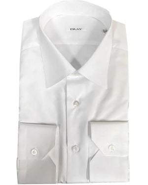 Fray Camisa Con Botones - Blanco