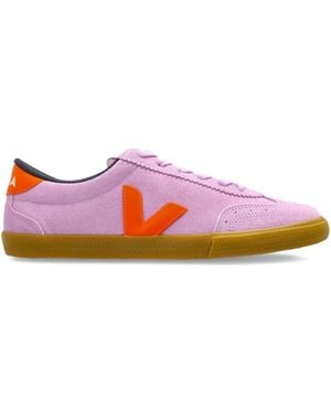 Veja Volley Suede Trainers - Pink