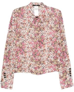 SAPIO Hemd Mit Blumen-Print - Pink
