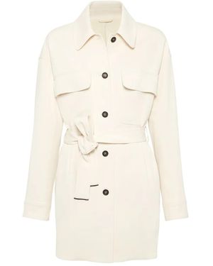 Brunello Cucinelli Veste À Taille Ceinturée - Neutre