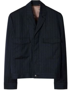 Paul Smith Pinstripe Pocket Jacket - Blue