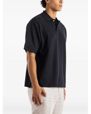 Handvaerk Oversized Polo Shirt - Blue