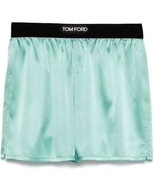 Tom Ford サテン ボクサーショーツ - グリーン