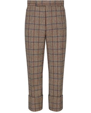 Thom Browne Hunting Tweed Trousers - Grey
