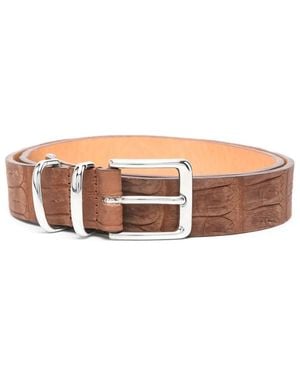 Eleventy Ceinture En Cuir - Rose