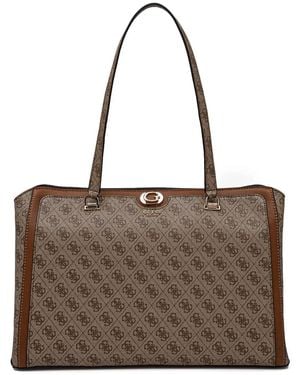 Guess Orlina Travel Schultertasche - Braun