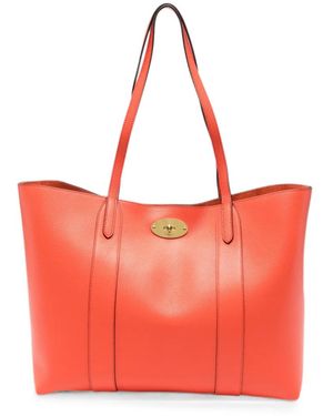 Mulberry Bayswater Turnlock-Closure Tote Bag - Red