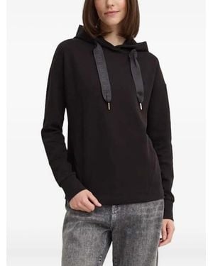 Joop! Ribbon-Detail Hoodie - Black