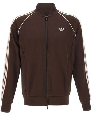 adidas Sweat À Bandes Contrastantes - Brown