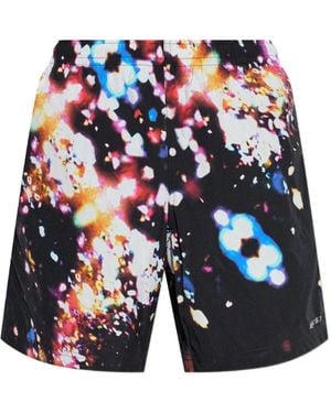 McQueen Gemusterte Badeshorts - Blau