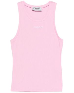 Iceberg Ribbed Top - Pink