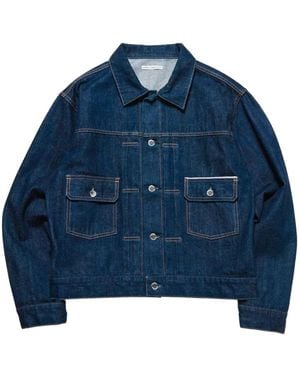 Sophnet Button-Up Denim Jacket - Blue