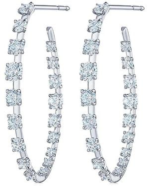 Kwiat 18Kt Diamond Starry Night Hoop Earrings - Metallic