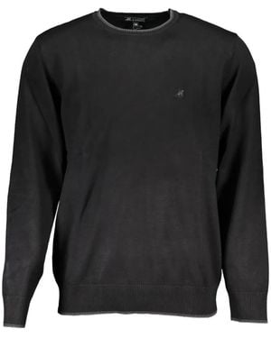 U.S. Grand Logo-Embroidered Cotton Jumper - Black