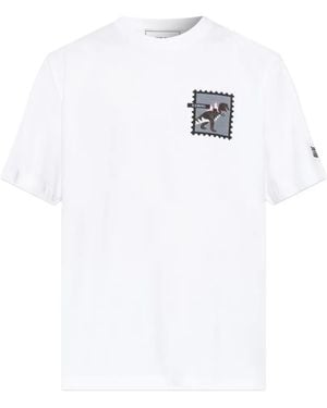 Iceberg Graphic-Print Cotton T-Shirt - White