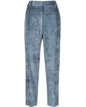 Brunello Cucinelli Tapered-Leg Corduroy Pants - Blue