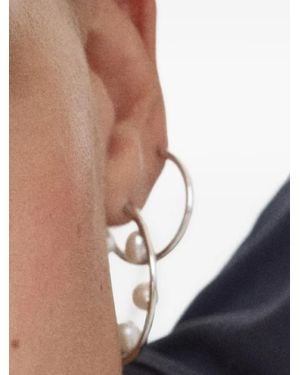 Maria Black Baroque Neo Pearl Hoop Earring - Blue