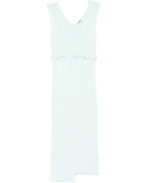 Jil Sander Asymmetric Midi Dress - White
